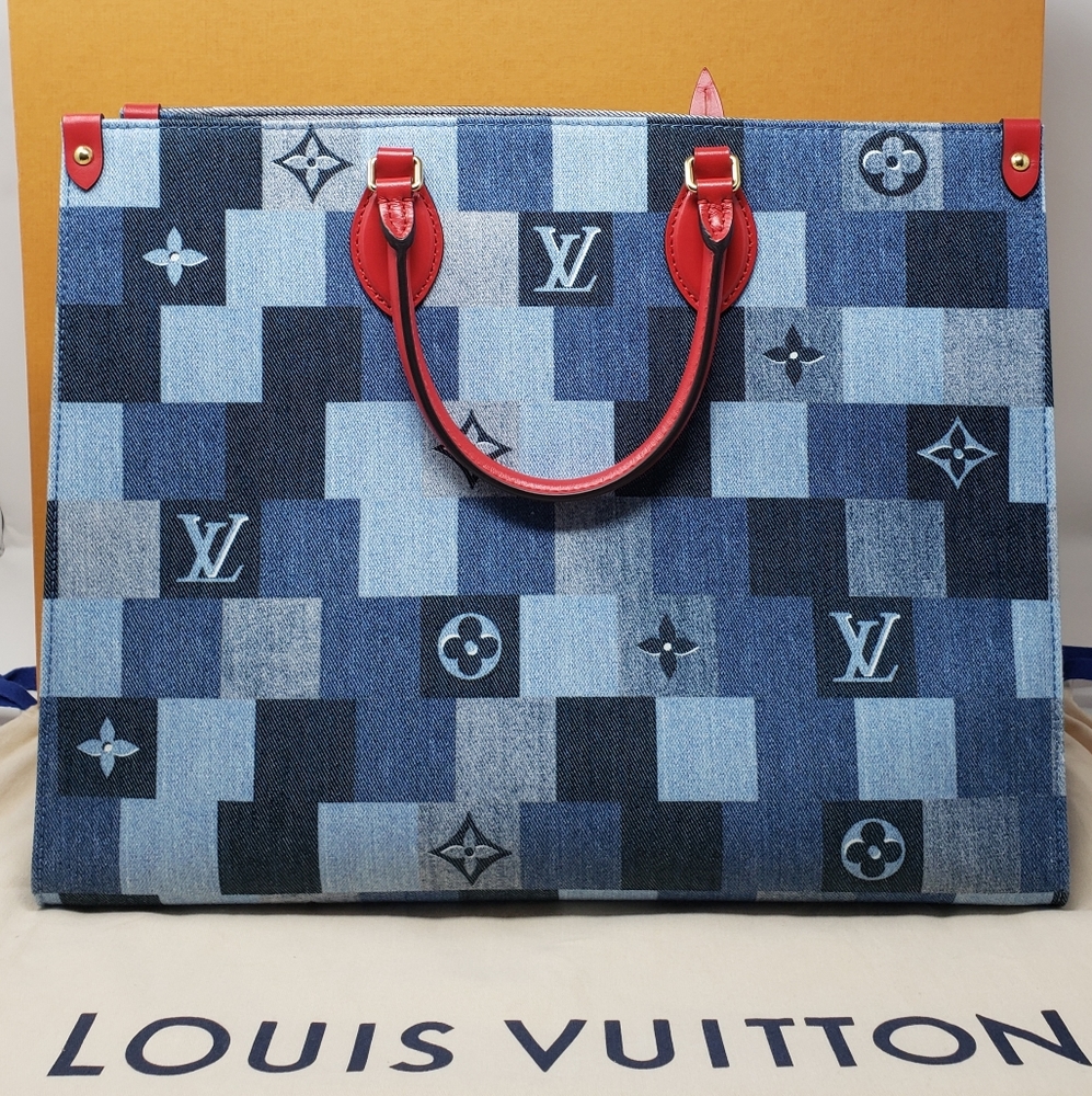 New!! Authentic Louis Vuitton ONTHEGO Tote Bag - Picture 1 of 12